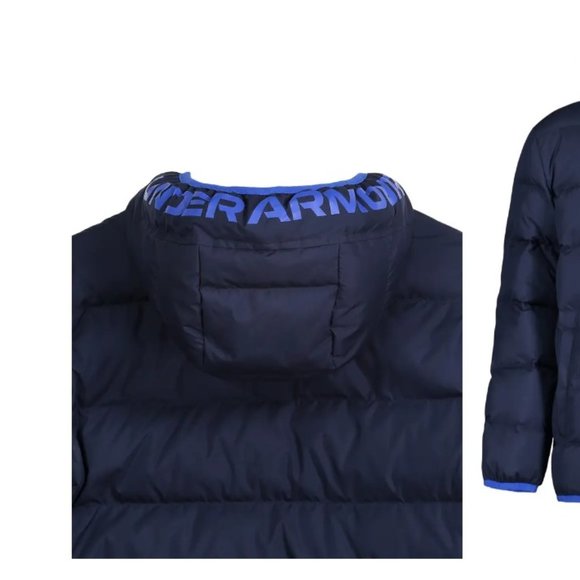 NEW Under Armour Kids' Pronto Puffer Jacket (Little Boys) 2T, MIDNIGHT NAVY Blue - Picture 3 of 4